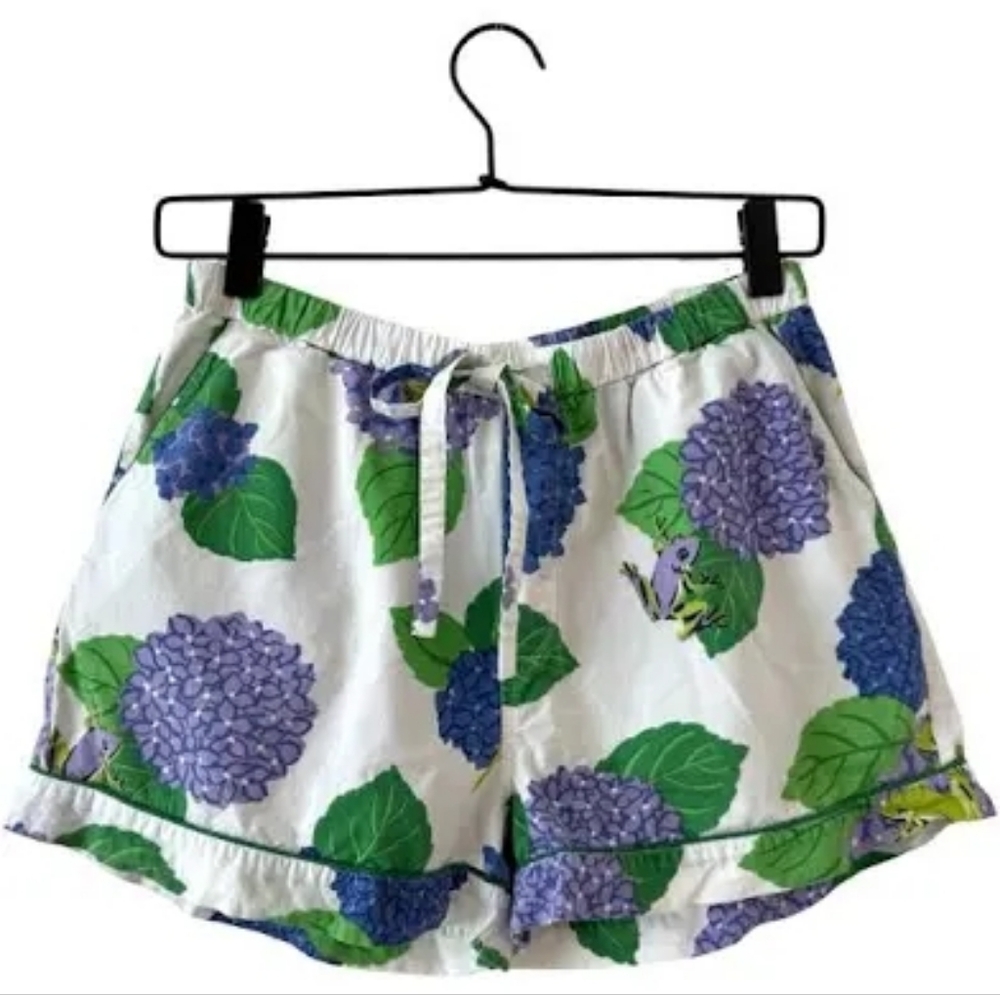 Printfresh Hydrangea Women's PJ Shorts Plus Size 3X